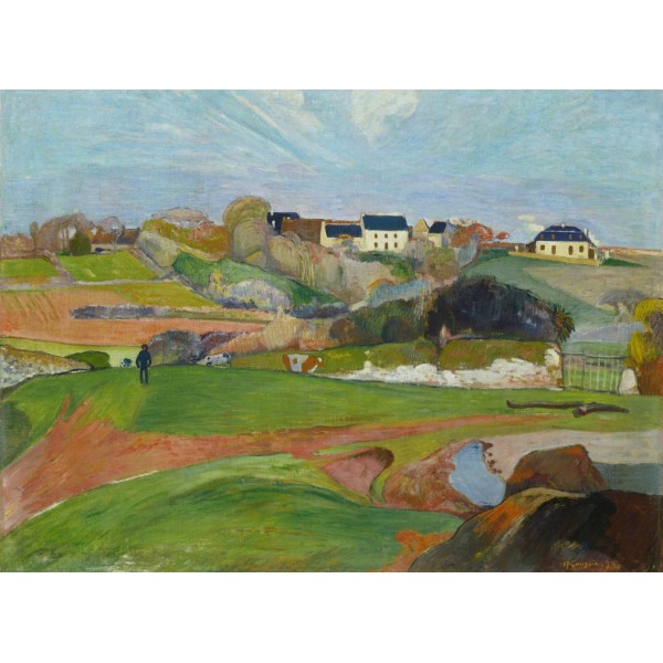 Krajobraz w Le Pouldu, Paul Gauguin, 1890 (300el.) - Sklep Art Puzzle
